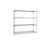 رفوف شبكية مقاومة لسكون الكهرباء مطلية بالكروم 120CM , 45CM , 200CM